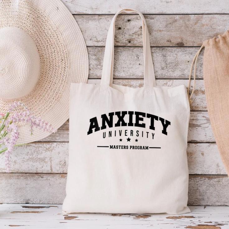 Anxiety University Anxious Antisocial Introvert Canvas Tote Bag Anxiety University Anxious Antisocial Introvert Canvas Tote Bag