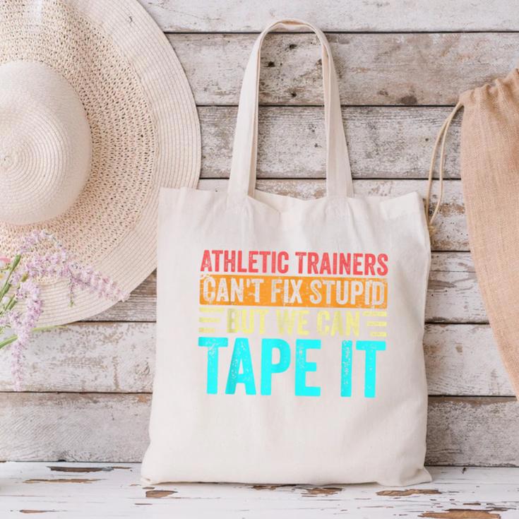 Athletic Trainers Fix Stupid Sports Graduation Vintage Canvas Tote Bag