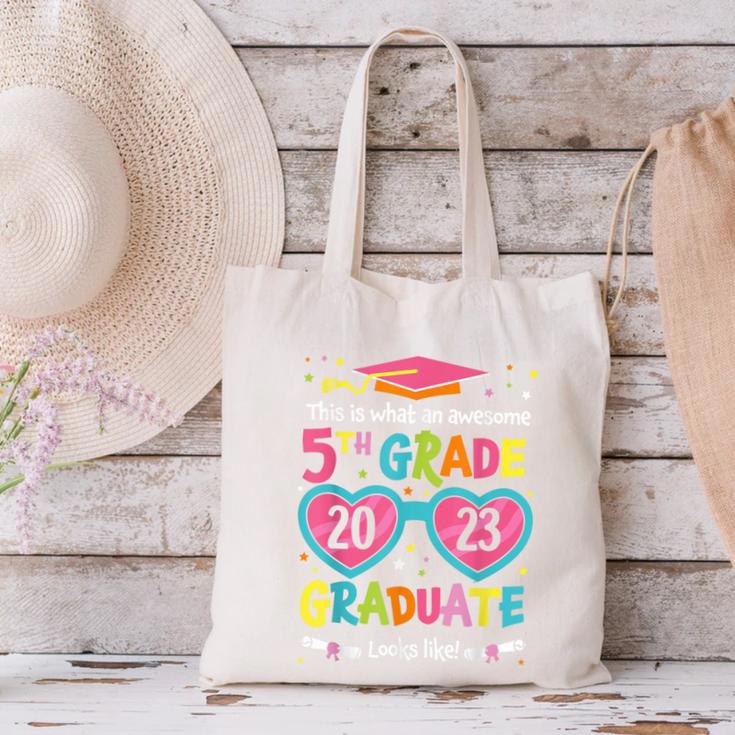 Awesome 5th Grade Graduate Looks Like Class 2023 Graduation Canvas Tote Bag