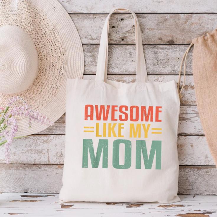 Awesome Like My Mom For Graduation Day Canvas Tote Bag