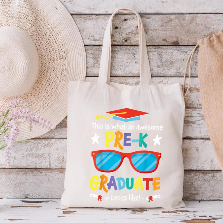 What An Awesome Pre-K Graduate Looks Like 2025 Graduation Canvas Tote Bag