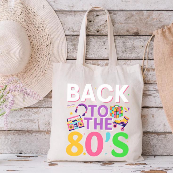 Back To The 80's Mixtape Era Nostalgia Retro 1980 80's Style Canvas Tote Bag