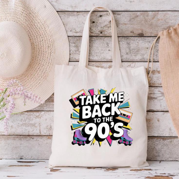 Take Me Back To The 90s Retro Nostalgia Canvas Tote Bag Take Me Back To The 90s Retro Nostalgia Canvas Tote Bag