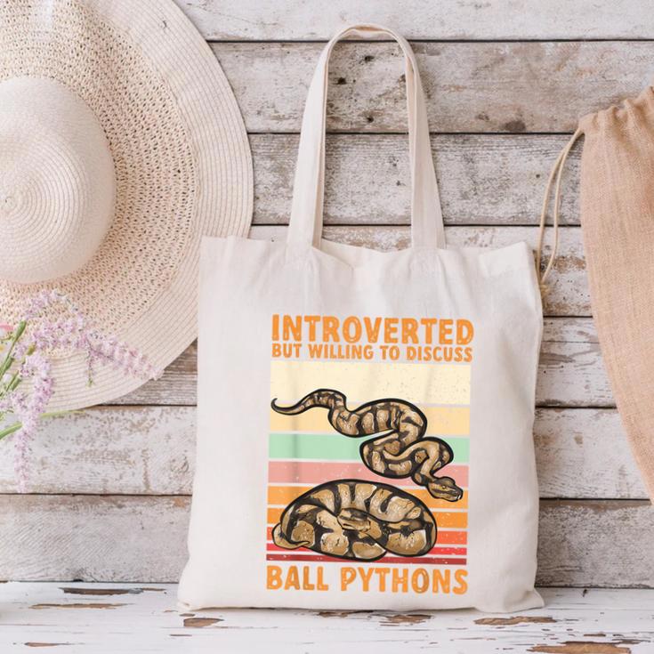 Ball Python Snake Introvert Ball Python Canvas Tote Bag Ball Python Snake Introvert Ball Python Canvas Tote Bag