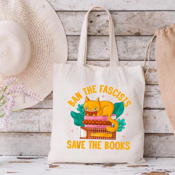 Ban The Fascist Save The Books For a Book Fan Canvas Tote Bag Ban The Fascist Save The Books For a Book Fan Canvas Tote Bag