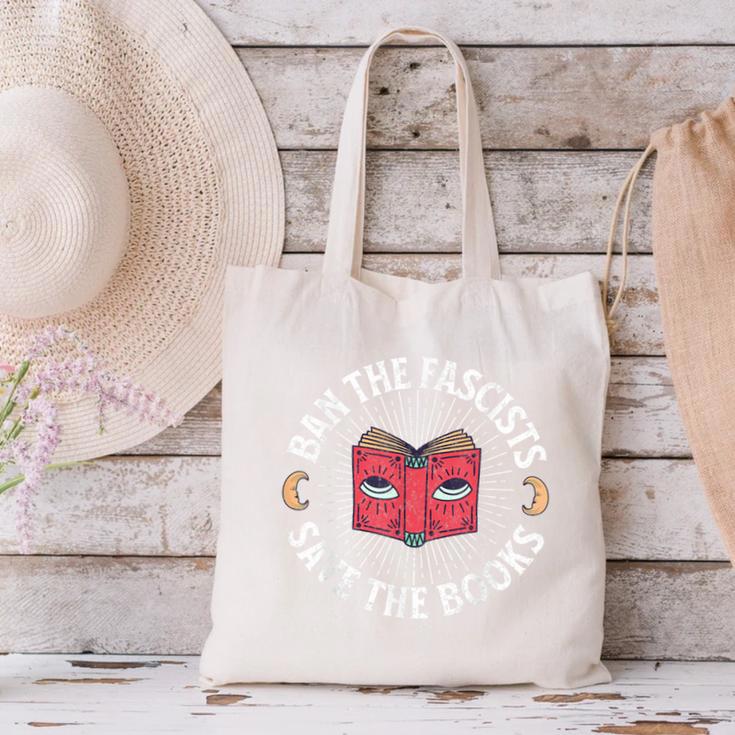 Ban The Fascists Save The Books Banned Books Free Speech Canvas Tote Bag Ban The Fascists Save The Books Banned Books Free Speech Canvas Tote Bag