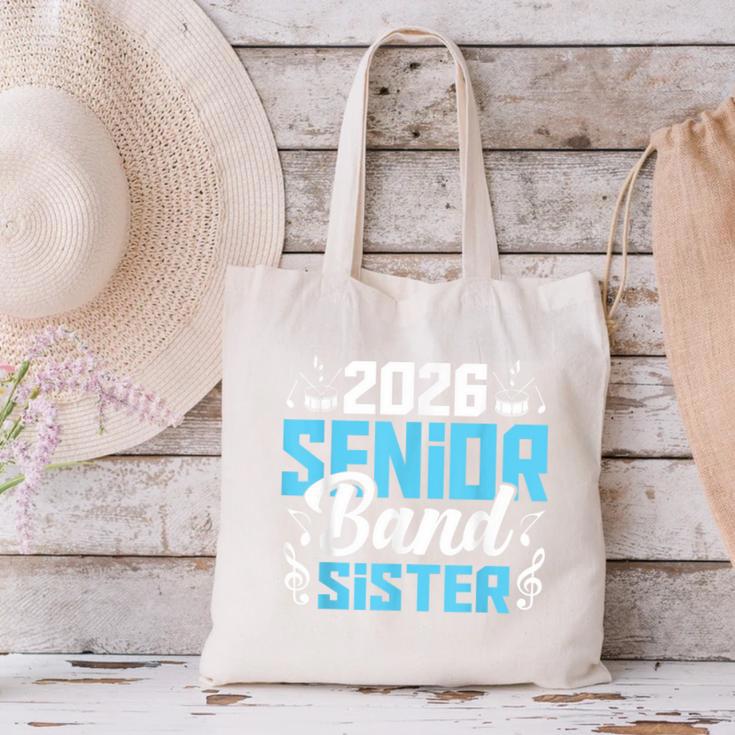 Band Senior Sister Class Of 2026 Senior Band Graduation Canvas Tote Bag