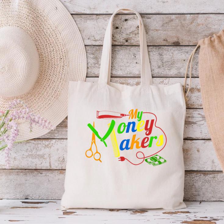Barbering Tools Barber School Graduation Gear T-Shirt Canvas Tote Bag