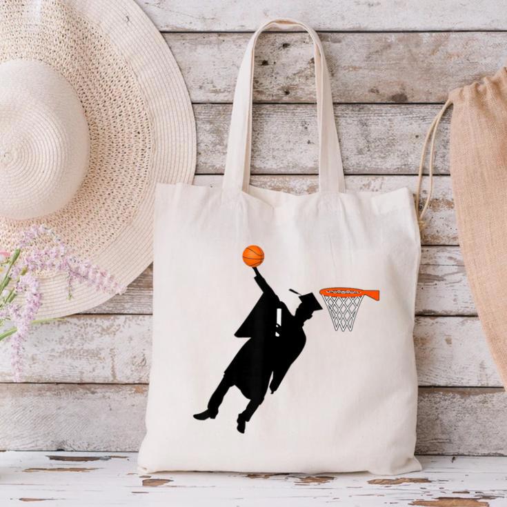 Basketball Slam Dunk Elementary Graduation 2025 6th Grade Canvas Tote Bag
