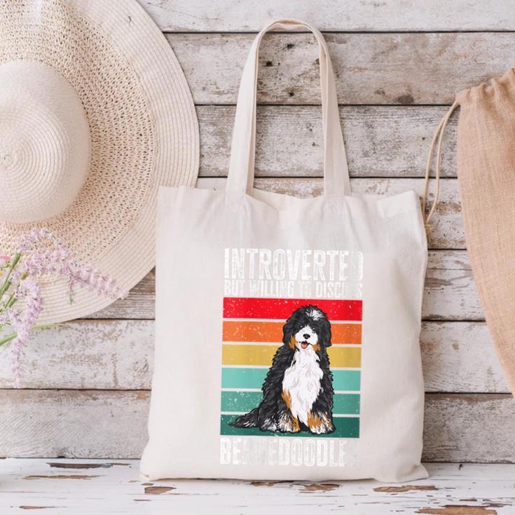 Bernedoodle Dog Introvert Bernedoodle Canvas Tote Bag Bernedoodle Dog Introvert Bernedoodle Canvas Tote Bag