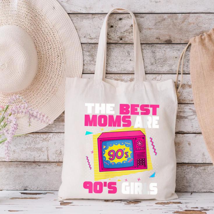 The Best Moms Are 90s Girls 90s Aesthetic Mom Nostalgia Canvas Tote Bag The Best Moms Are 90s Girls 90s Aesthetic Mom Nostalgia Canvas Tote Bag