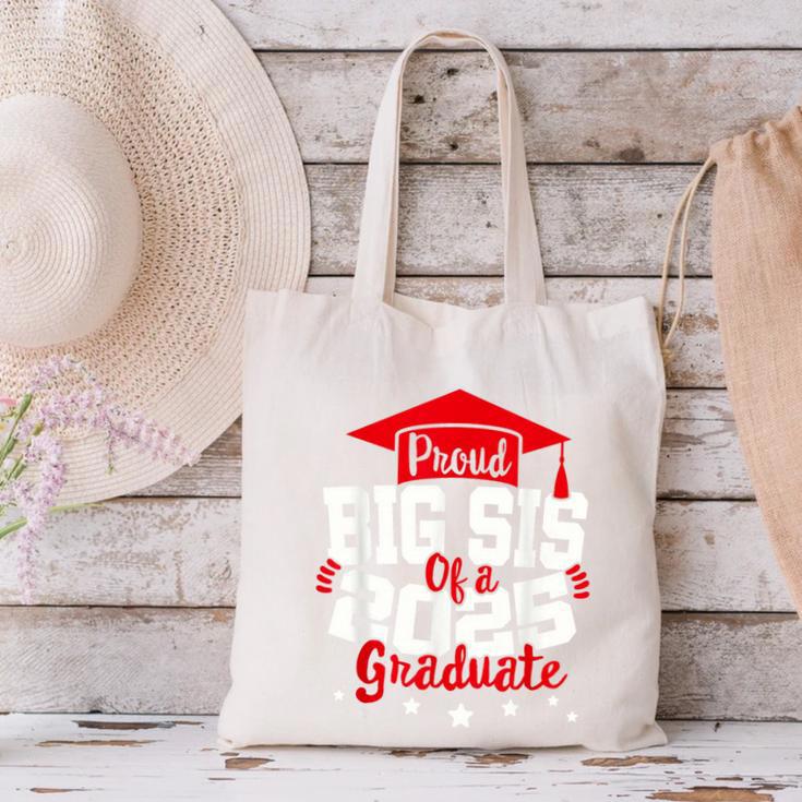 Big Sis Of a 2025 Graduate Class Senior Graduation Grad 25 Canvas Tote Bag