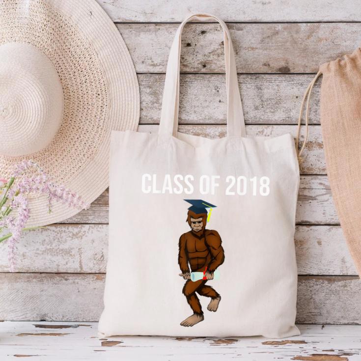 Bigfoot Graduation Shirt Class Of 2018 College Boys Canvas Tote Bag