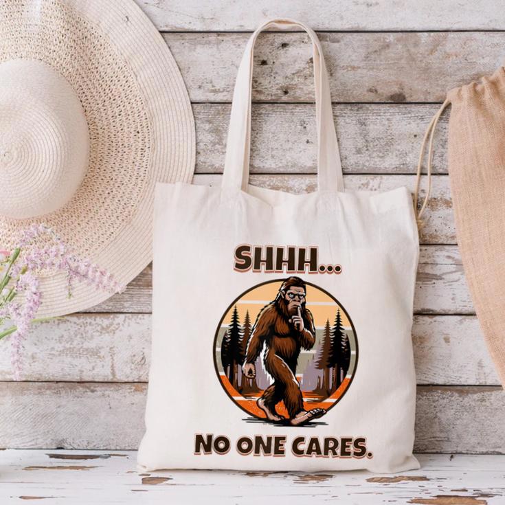 Bigfoot Sasquatch Lover Introvert Antisocial Humor Canvas Tote Bag