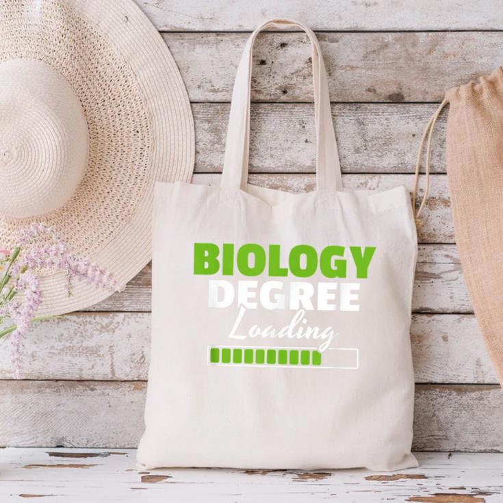 Biology Degree Loading Graduation Student Teacher Biologist Canvas Tote Bag