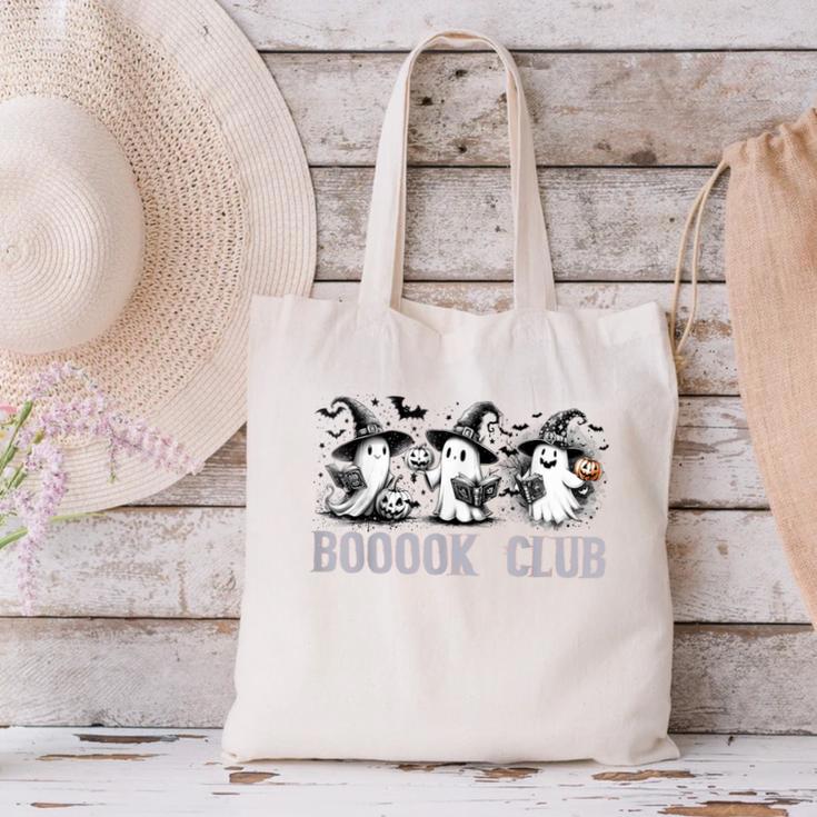 Boo Ghost Books Book Club Halloween Women School Teacher Canvas Tote Bag Boo Ghost Books Book Club Halloween Women School Teacher Canvas Tote Bag