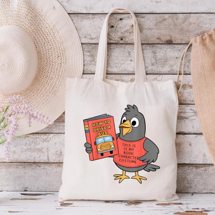 This Is My Book Character Costume- Pigeon Kids Reading Canvas Tote Bag