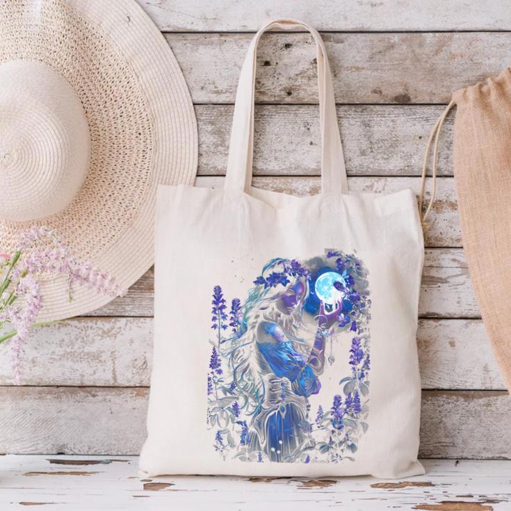 Book Fantasy Art Beautiful Elf Princess Fairy Canvas Tote Bag Book Fantasy Art Beautiful Elf Princess Fairy Canvas Tote Bag