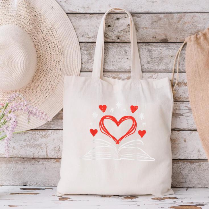 Book Heart Read Book Reading Librarian Men Women Kids Canvas Tote Bag Book Heart Read Book Reading Librarian Men Women Kids Canvas Tote Bag
