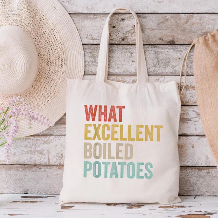Book Lover Austen Literature What Excellent Boiled Potatoes Canvas Tote Bag