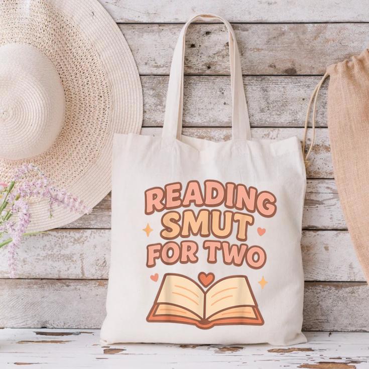 Book Lover Pregnancy Announcement Reveal Smut Canvas Tote Bag