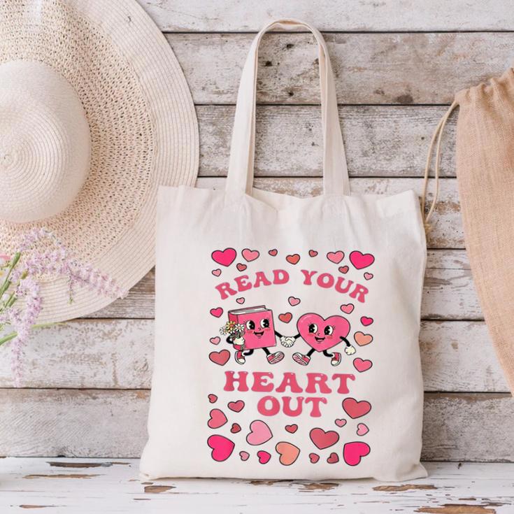 Book Lover Read Your Heart Out Teacher Valentines Canvas Tote Bag Book Lover Read Your Heart Out Teacher Valentines Canvas Tote Bag