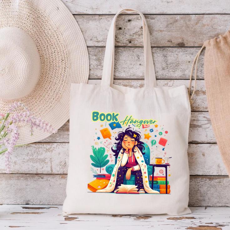Book Lover Woman Woman Book Hangover Premium Tri-Blend Canvas Tote Bag
