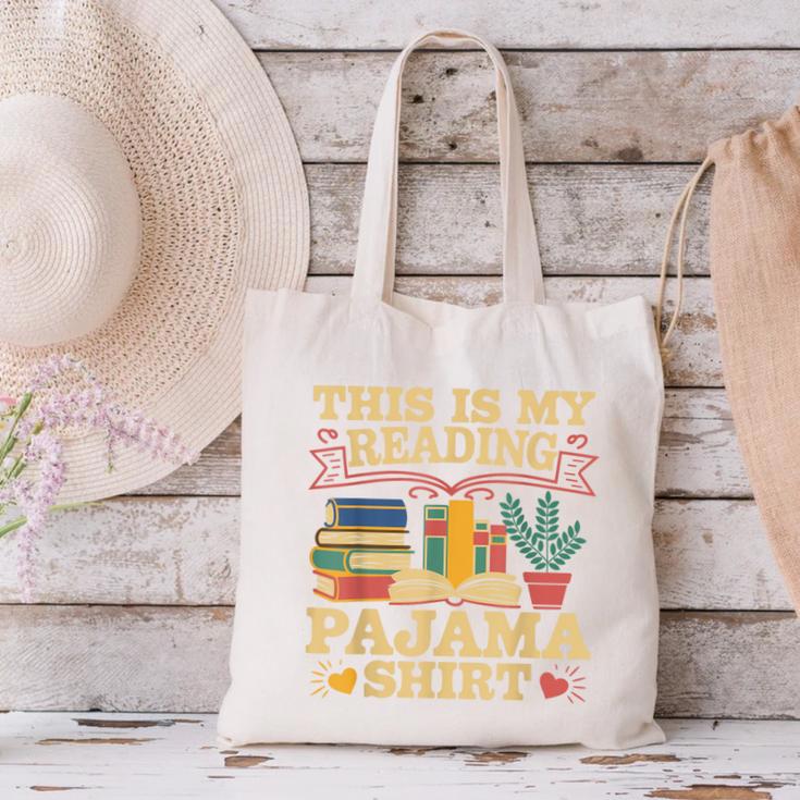 Book And Pajama This Is My Reading Pajama Bedtime Reading Canvas Tote Bag
