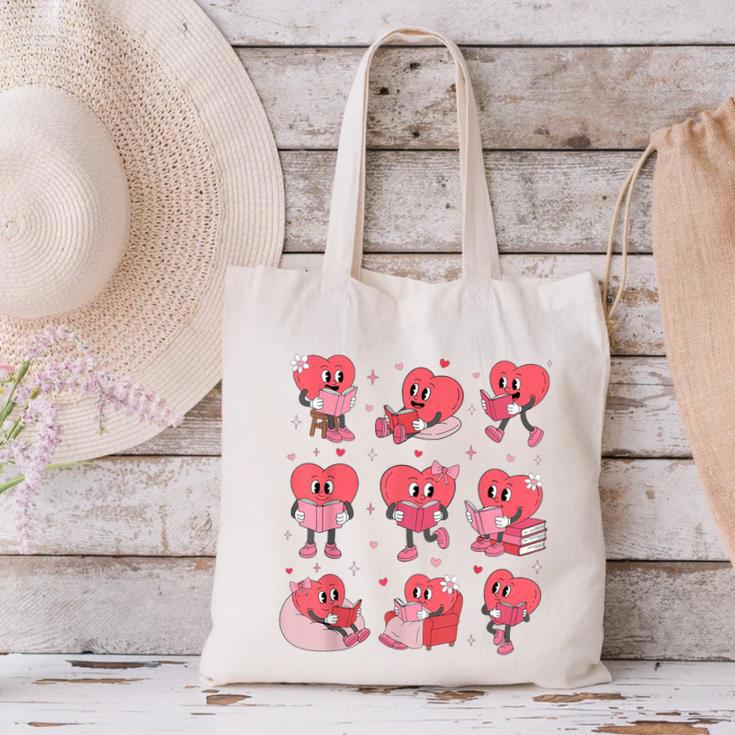 All Booked For Valentine Book Teacher Kids Girls Boys Canvas Tote Bag