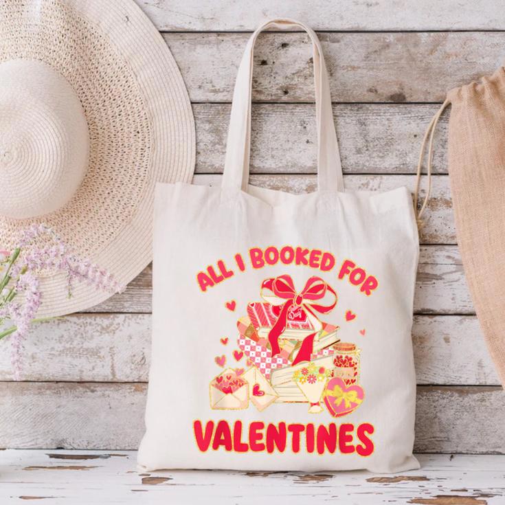 Booked For Valentine Books Lover Bookworm Librarian Teacher Canvas Tote Bag