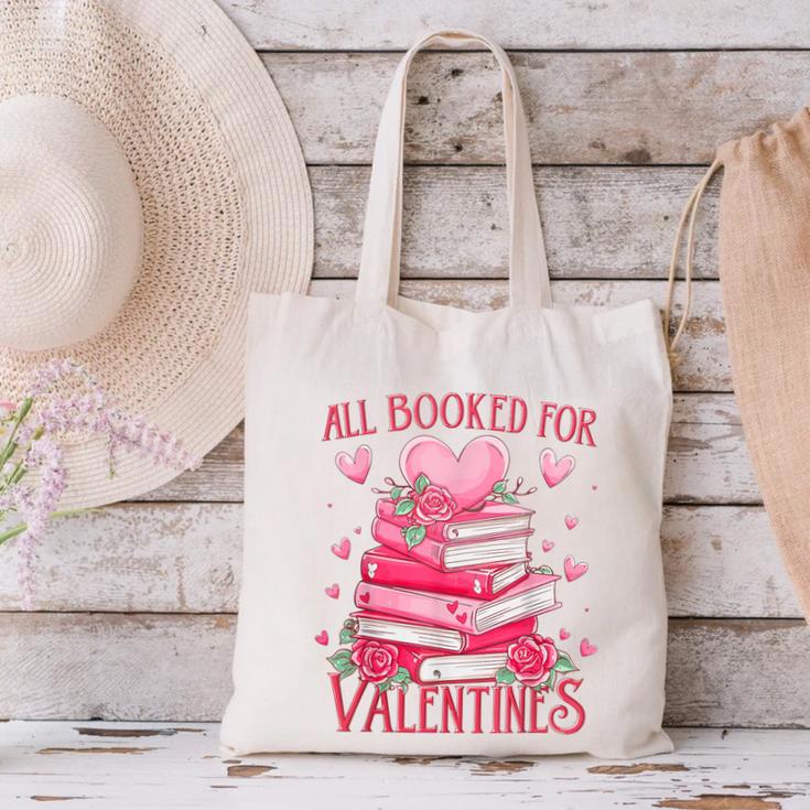 All Booked For Valentine Books Lover Teacher Floral Canvas Tote Bag All Booked For Valentine Books Lover Teacher Floral Canvas Tote Bag