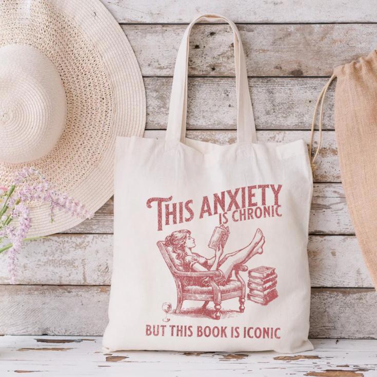 Bookish Graphic For Book Lover Reader Girl Women Canvas Tote Bag