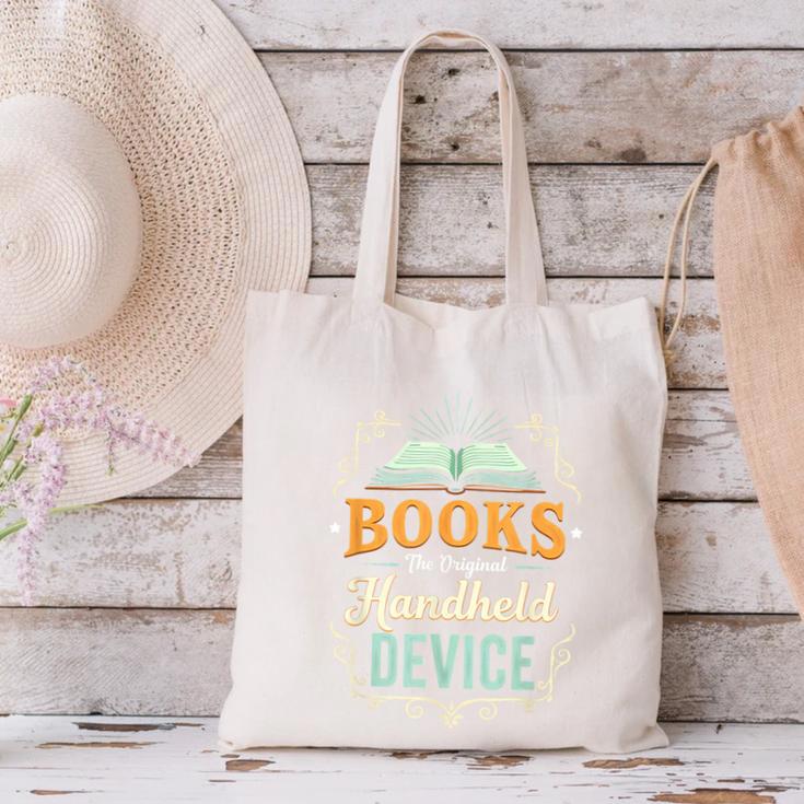 Books The Original Handheld Device Canvas Tote Bag