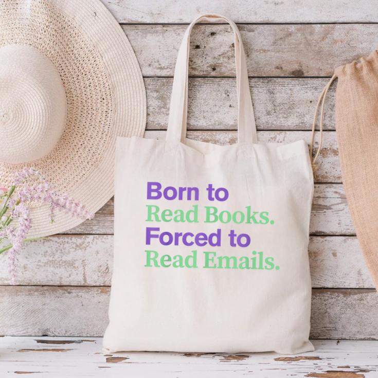 Born To Read Books Forced To Read Emails Apparel Canvas Tote Bag Born To Read Books Forced To Read Emails Apparel Canvas Tote Bag