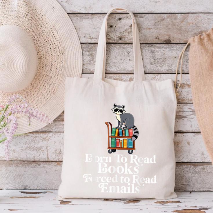 Born To Read Books Forced To Read Emails Book Lover Bookworm Canvas Tote Bag Born To Read Books Forced To Read Emails Book Lover Bookworm Canvas Tote Bag