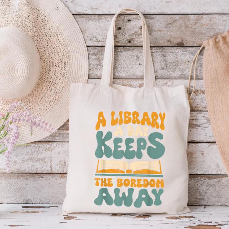 Borrow Books A Library A Day Keeps The Boredom Away Reading Canvas Tote Bag Borrow Books A Library A Day Keeps The Boredom Away Reading Canvas Tote Bag