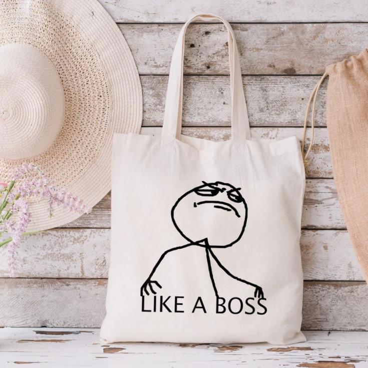 Like A Boss Rage Comic Meme Classic Internet Nostalgia Tee Canvas Tote Bag Like A Boss Rage Comic Meme Classic Internet Nostalgia Tee Canvas Tote Bag