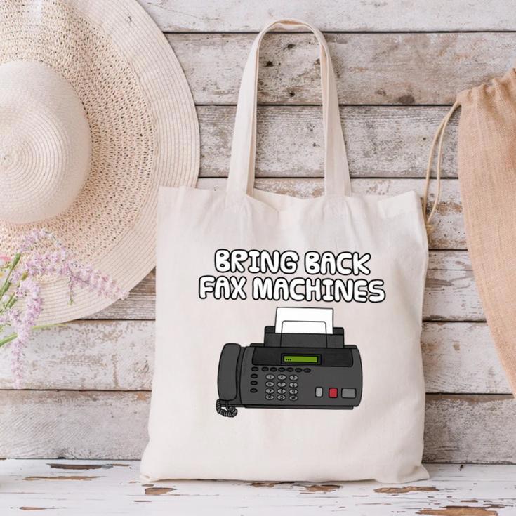Bring Back Fax Machines Office Sarcasm Nostalgia Premium Tri-Blend Canvas Tote Bag