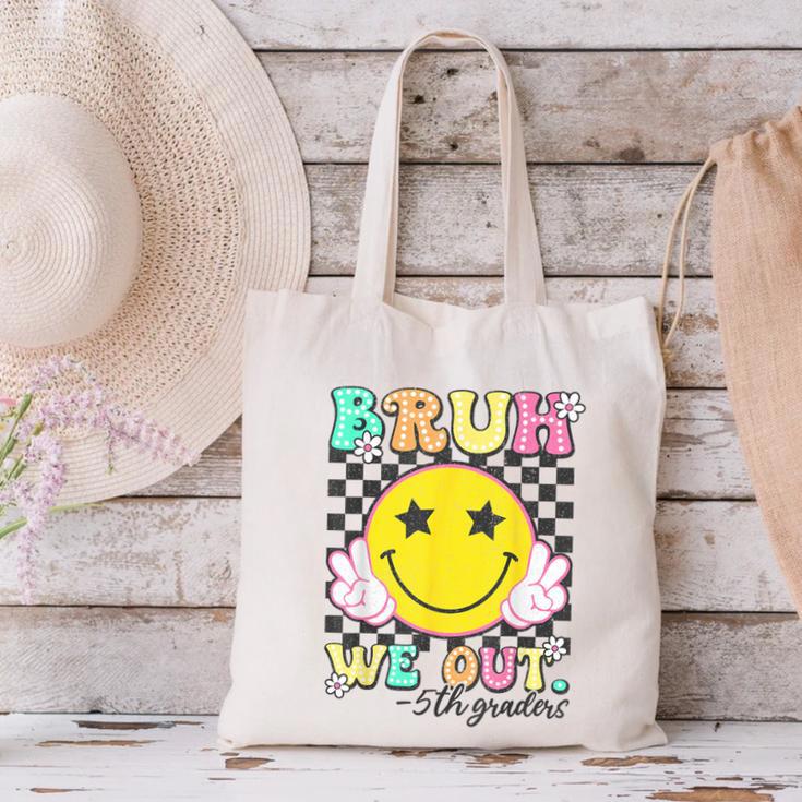 Bruh We Out 5th Graders Fifth Grade Graduation Class 2025 Canvas Tote Bag
