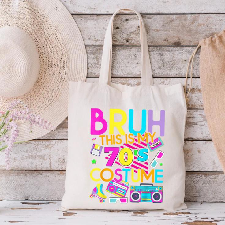 Bruh This Is My 70's Costume Nostalgia Mixtape 1970s Party Canvas Tote Bag
