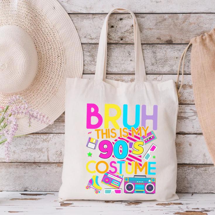 Bruh This Is My 90's Costume Nostalgia Mixtape 1990s Party Canvas Tote Bag
