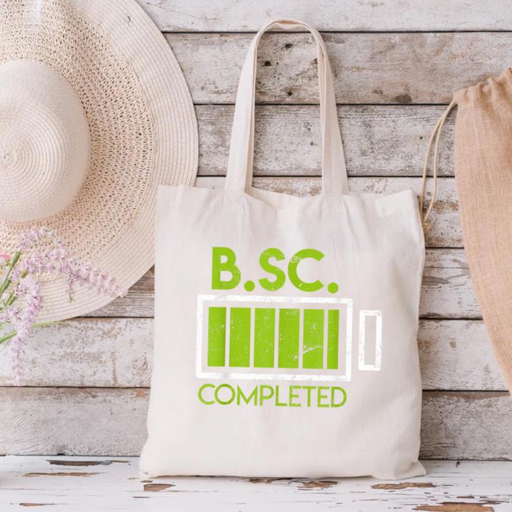 Bsc Completed Bachelor Of Science Graduation 2025 Canvas Tote Bag