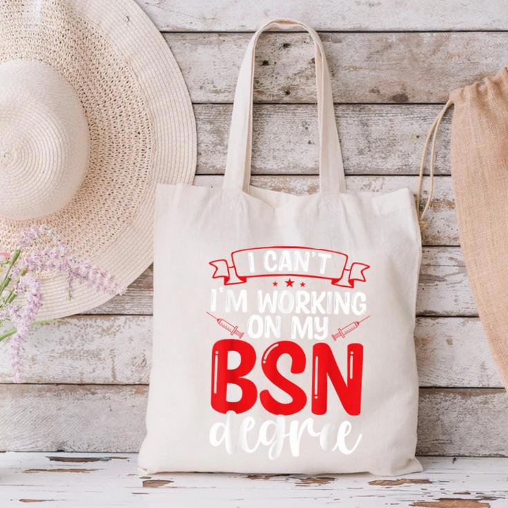 BSN Nurse Graduation Essentials BSN Nursing School Student Canvas Tote Bag