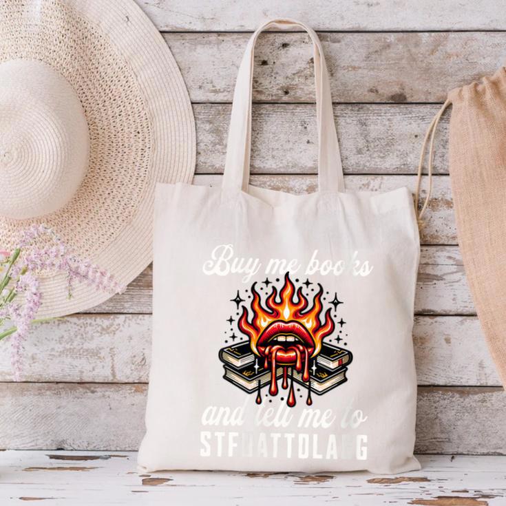 Buy Me Books And Tell Me To STFUATTDLAGG Booktok Canvas Tote Bag Buy Me Books And Tell Me To STFUATTDLAGG Booktok Canvas Tote Bag