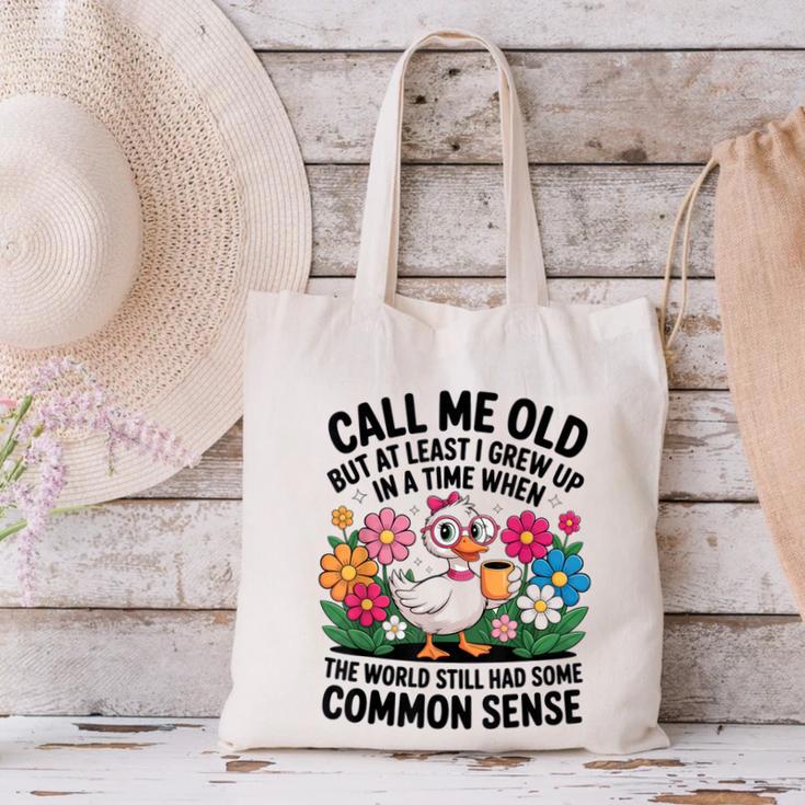 Call Me Old Seniors Nostalgia Retro Humor Casual Canvas Tote Bag Call Me Old Seniors Nostalgia Retro Humor Casual Canvas Tote Bag