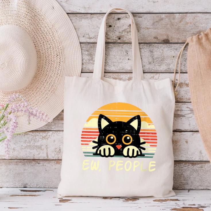 Cat Eww People Introvert Meme Women Men Kids Canvas Tote Bag Cat Eww People Introvert Meme Women Men Kids Canvas Tote Bag