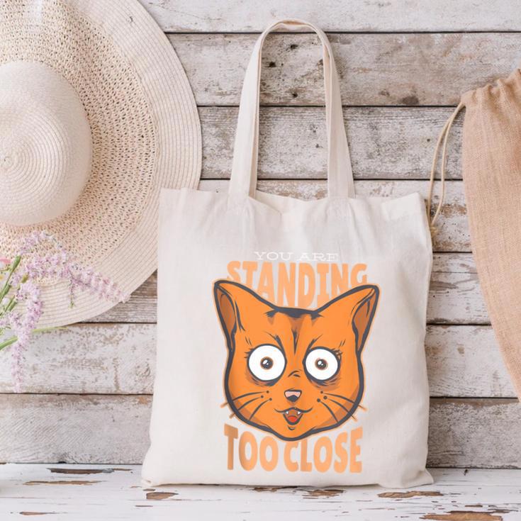 Cat Lover Antisocial Too Close Introvert People Hater Canvas Tote Bag Cat Lover Antisocial Too Close Introvert People Hater Canvas Tote Bag