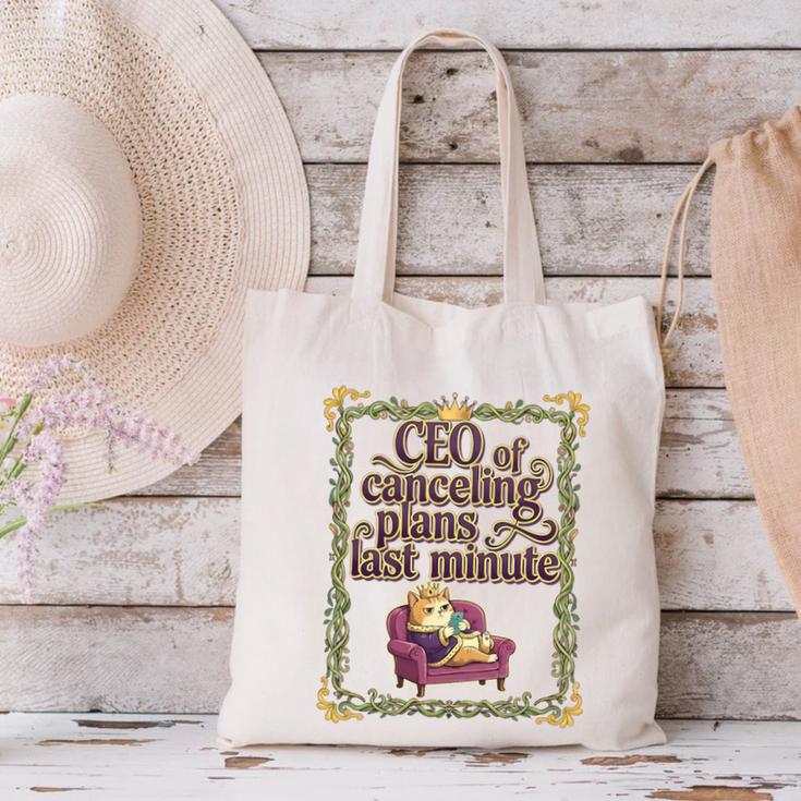 CEO Of Canceling Plans Flake Introvert Friend Premium Tri-Blend Canvas Tote Bag CEO Of Canceling Plans Flake Introvert Friend Premium Tri-Blend Canvas Tote Bag