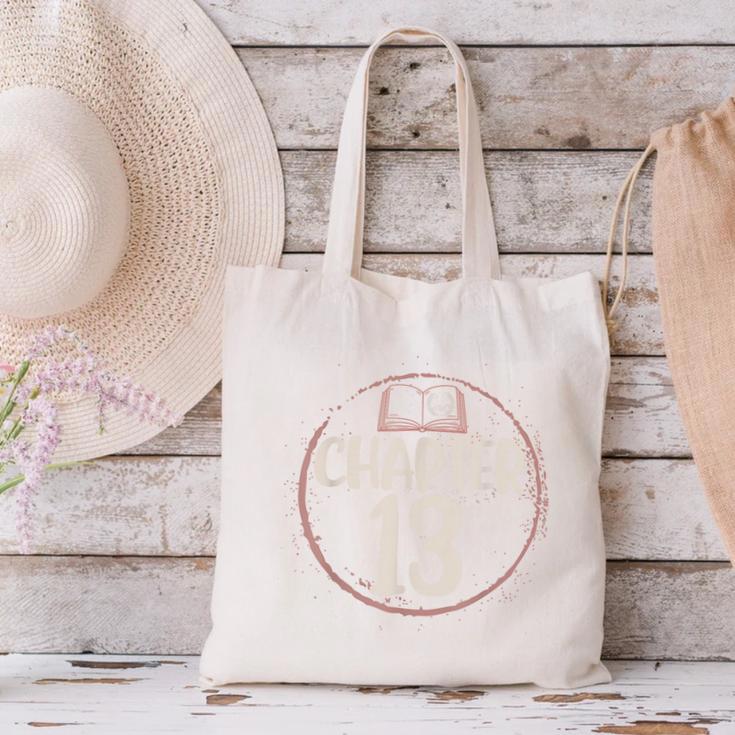 Chapter 13 Birthday Shirt Girls Women Book Lovers To Read Canvas Tote Bag