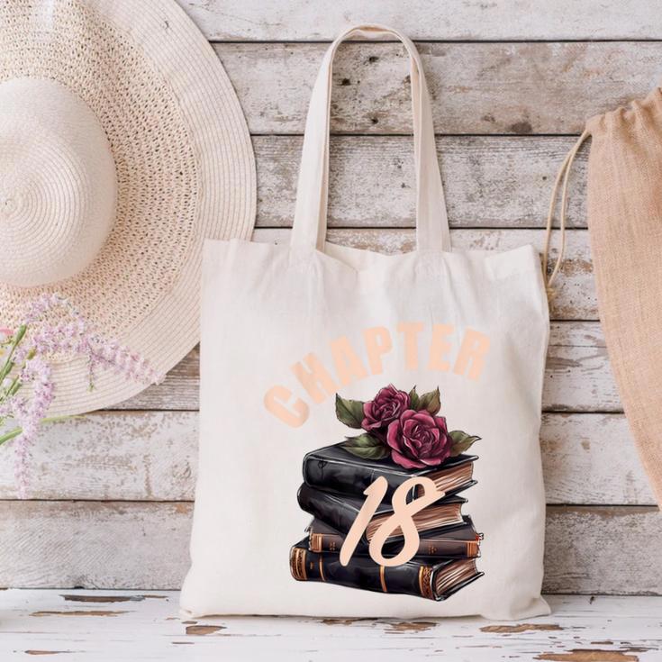 Chapter 18 18th Birthday Women Book Lovers Its My Birthday Canvas Tote Bag